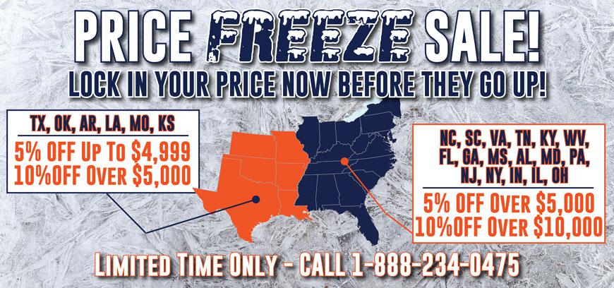 2019 Price Freeze Sale Deal