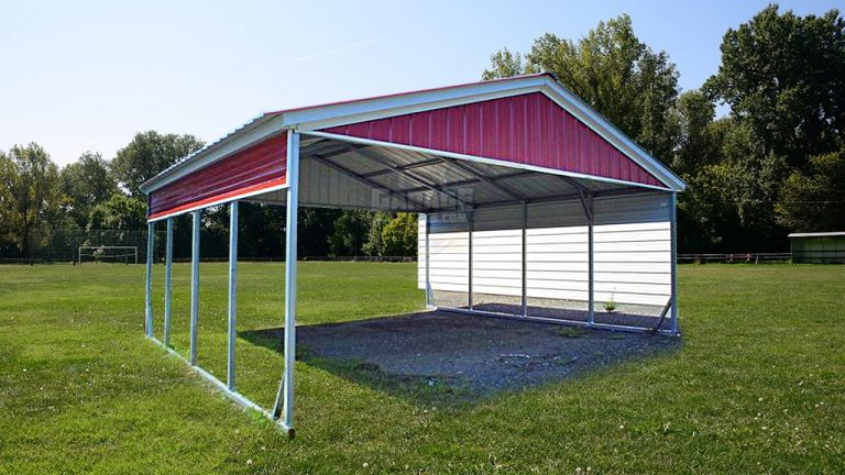20x21 Carport With Side Panels