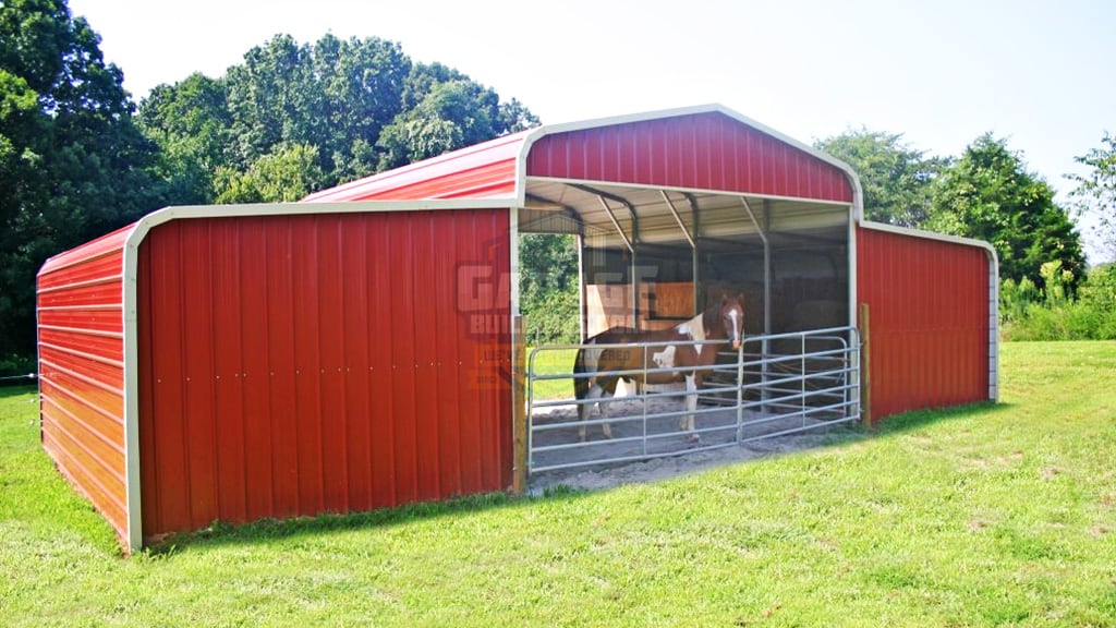 Metal Horse Barns - Steel Horse Barns - Garage Buildings