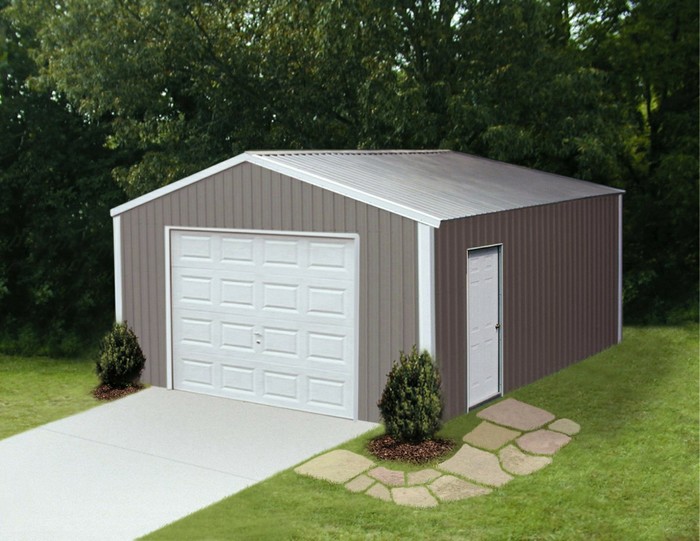 versatube 20' x 20' x 7' metal 2-car carport