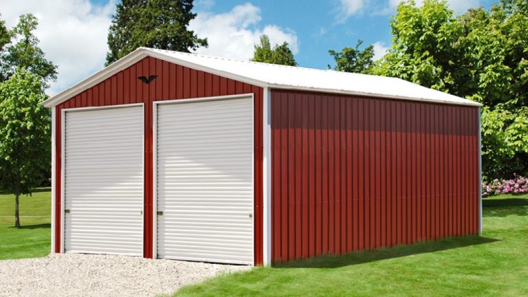 20x51x10 All Vertical Style Garage
