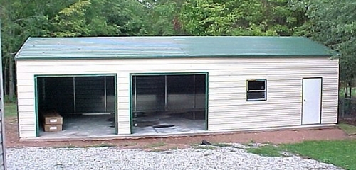 26x36x10 A-Frame Garage with Side Bays