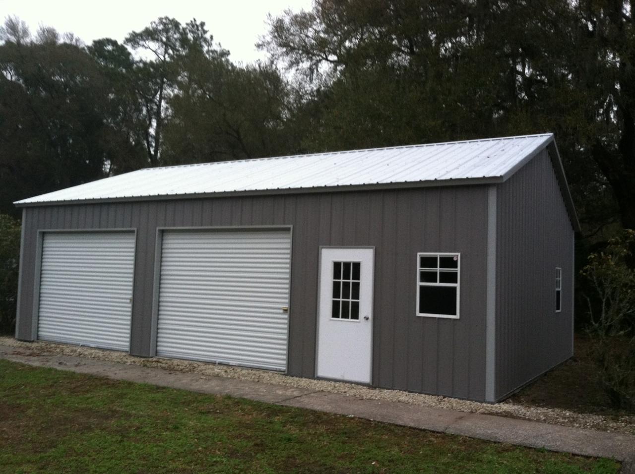 26x31x10 All Vertical Garage with Side Bays