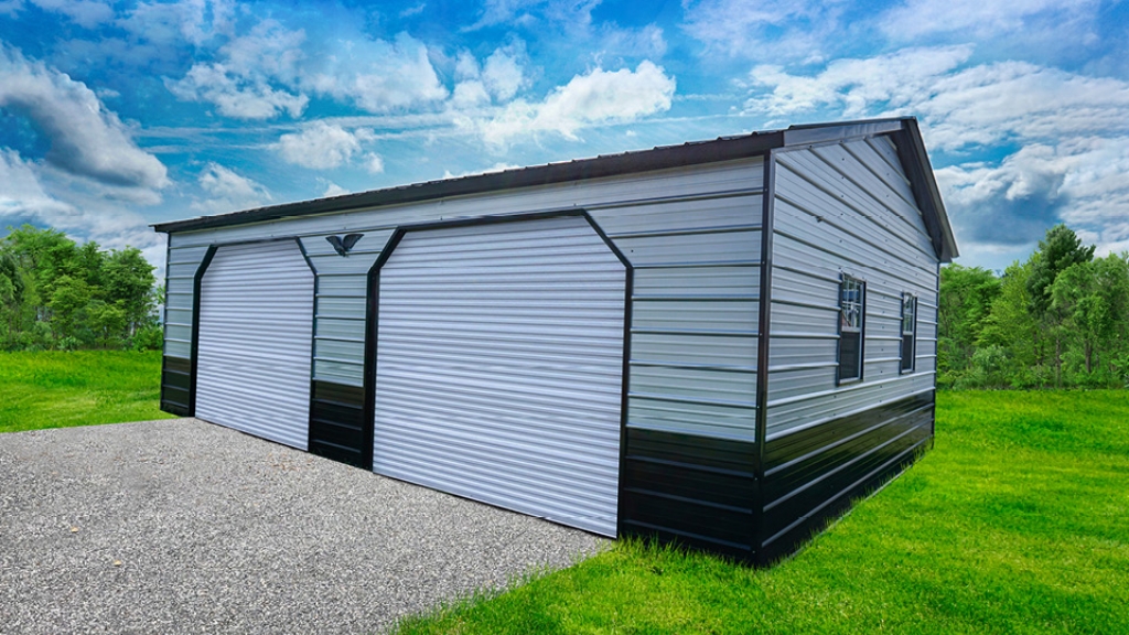 26x36x10 Residential Garage with Side Bays