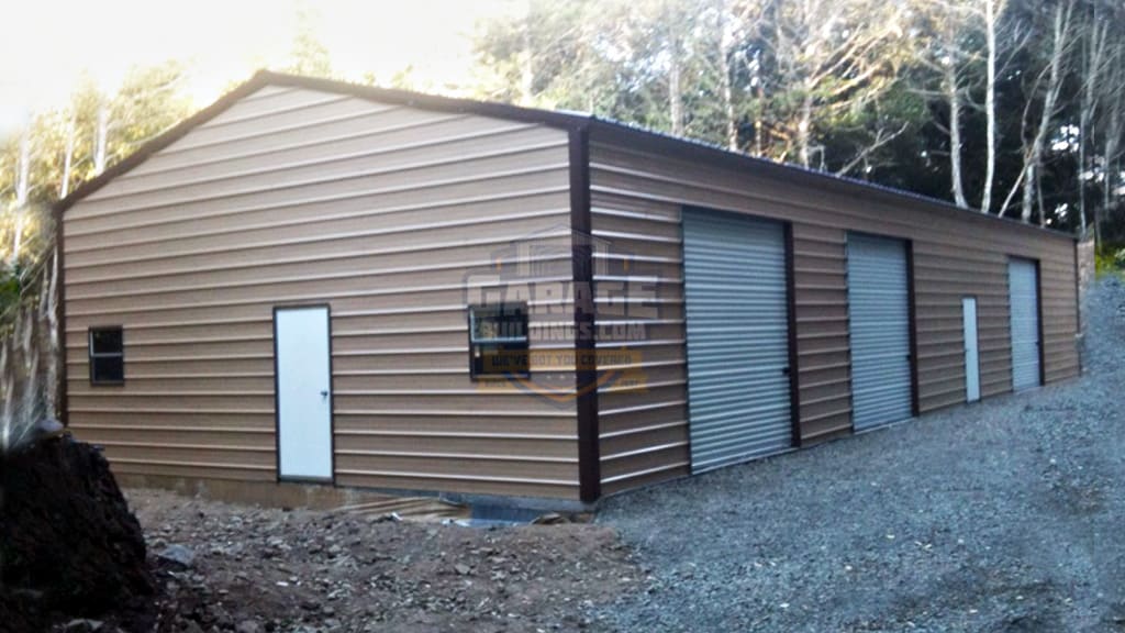 26x51x10 Residential Garage with Side Bays