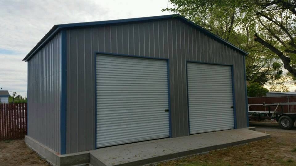 28x21x10 All Vertical Garage with Side Bays