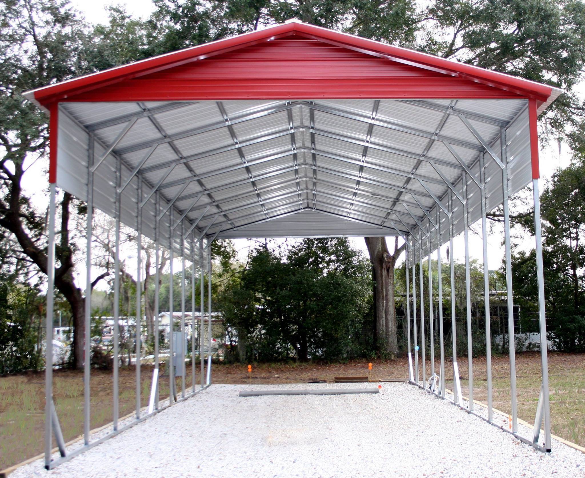 20x41x14 Vertical Roof RV Cover