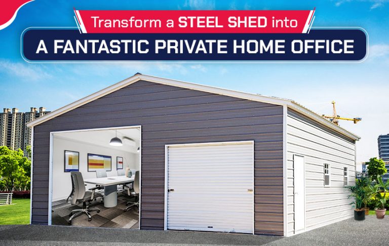 Transform a Steel Shed into a Fantastic Private Home Office