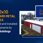 16x50x10 Standard Metal Garages Delivered and Installed in Pennsylvania by Garage Buildings