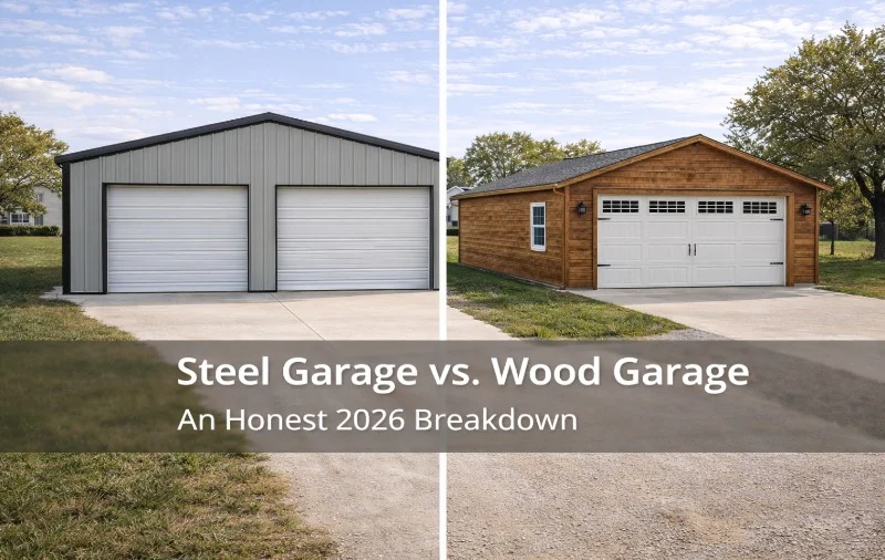 Steel Garage vs. Wood Garage: An Honest 2026 Breakdown