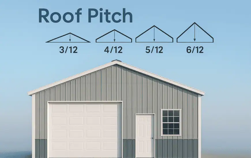 Roof Pitch 101: Decoding 3/12, 4/12 and 6/12 Slope for Your Steel Building