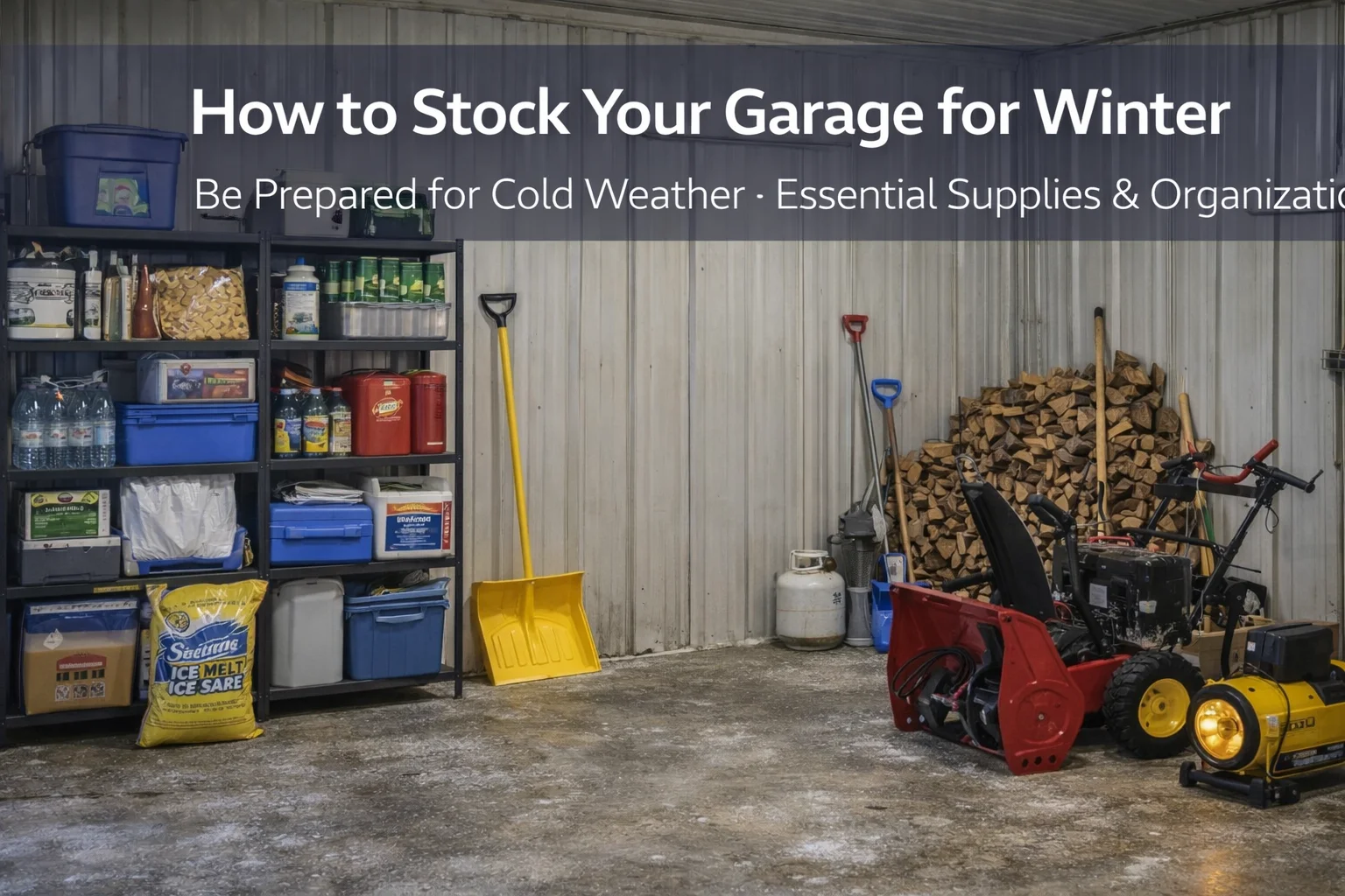 How to stock your garage for winter