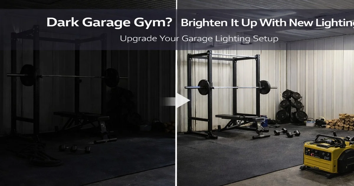 Dark Garage Gym? Brighten It Up With New Lighting