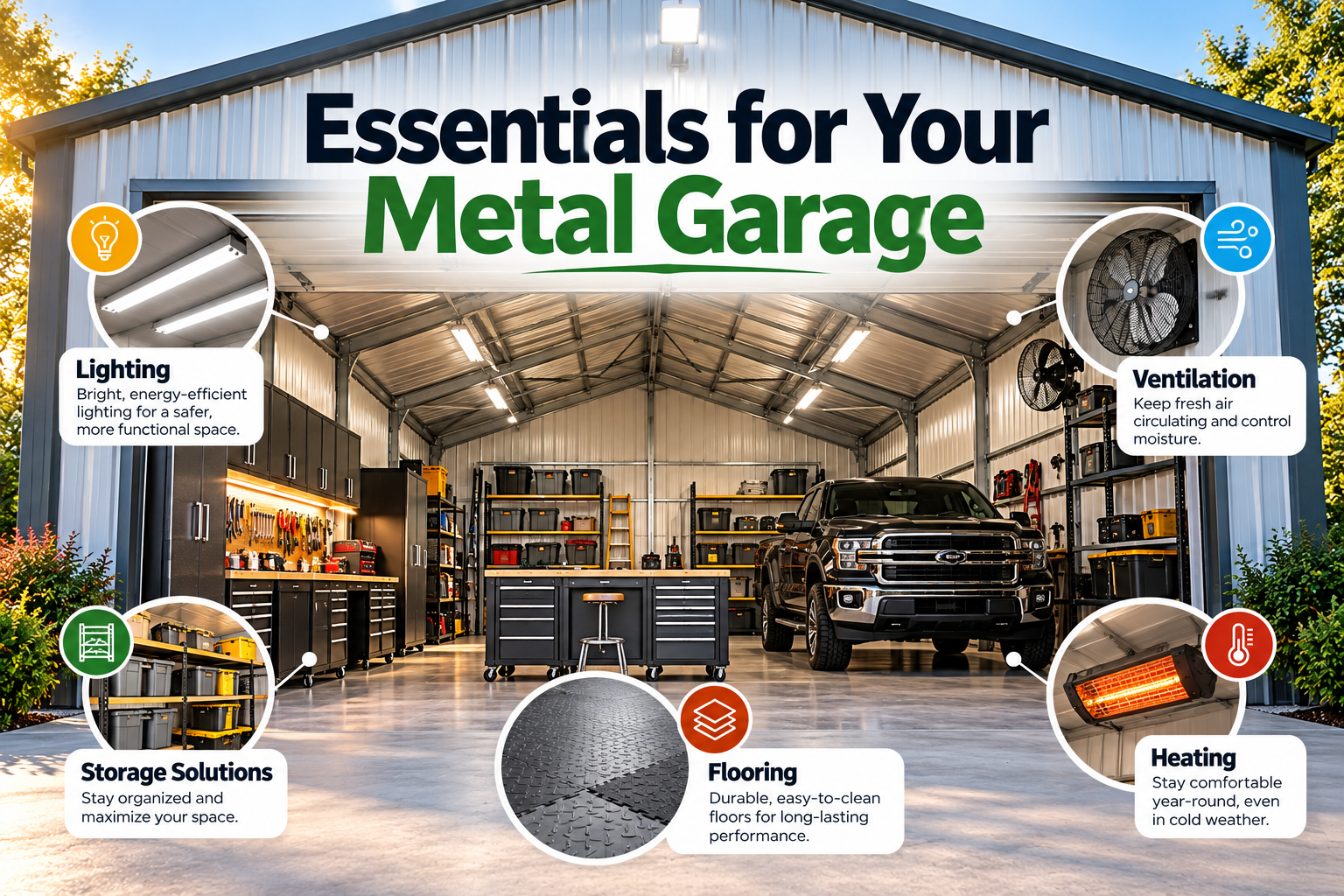 9 Must-Have Essentials for Your Metal Garage